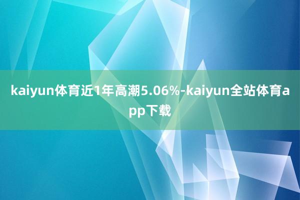 kaiyun体育近1年高潮5.06%-kaiyun全站体育app下载