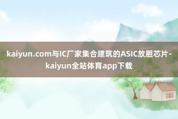 kaiyun.com与IC厂家集合建筑的ASIC放胆芯片-kaiyun全站体育app下载